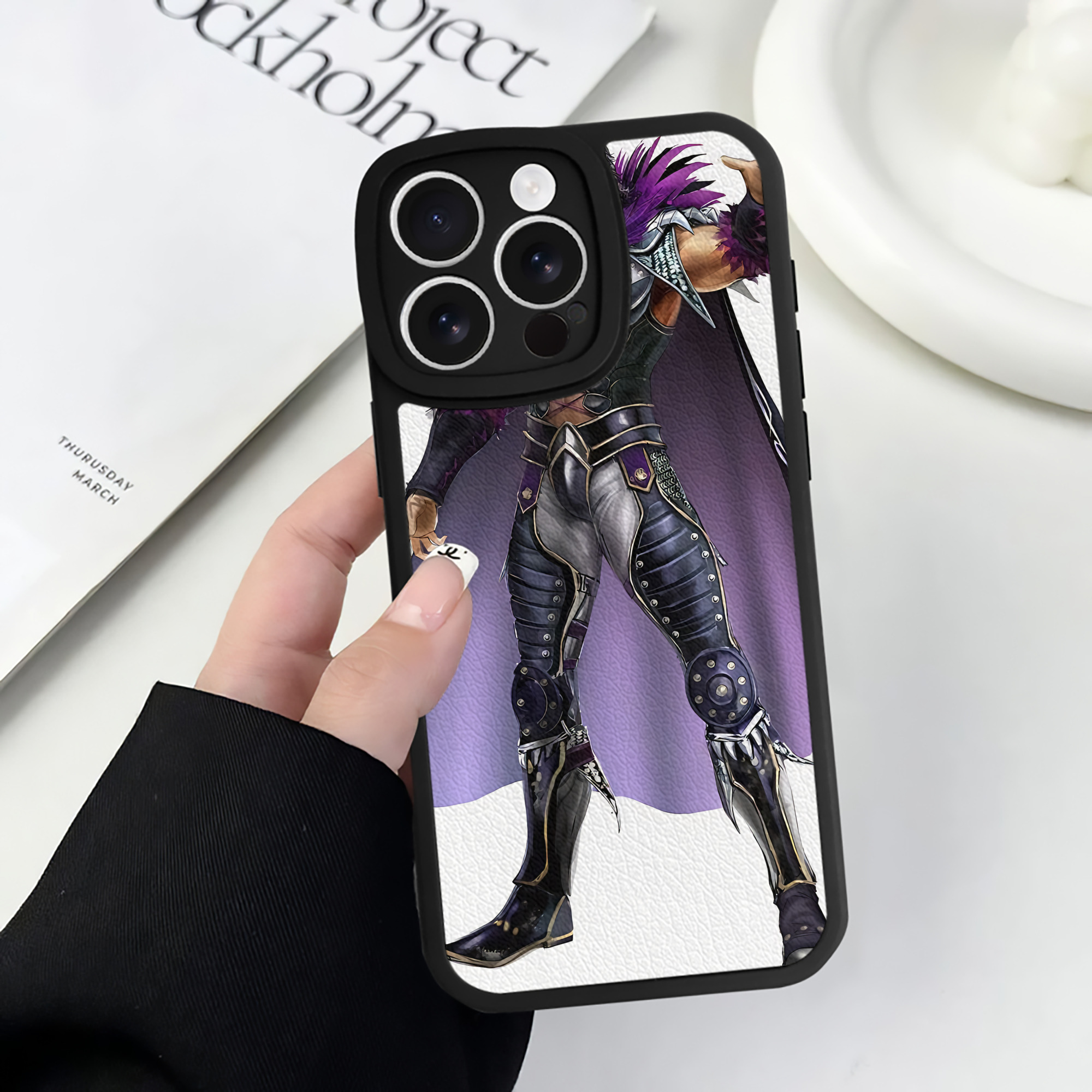 （画像用） 北斗の拳 Fist of the North Star 【iPhone 16シリーズ対応】シリコンスマホケース（レザー調） 材質：シリコン